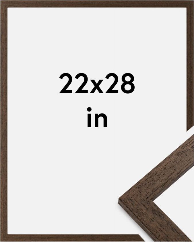 Ramme Brown Wood 22x28 Inches (55,88x71,12 Cm)