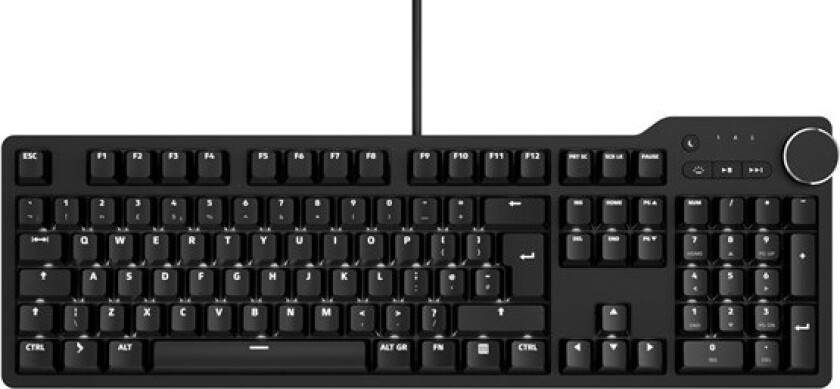 6 Professional MX Blue - USEU - Tastatur - Amerikansk Engelsk - Svart