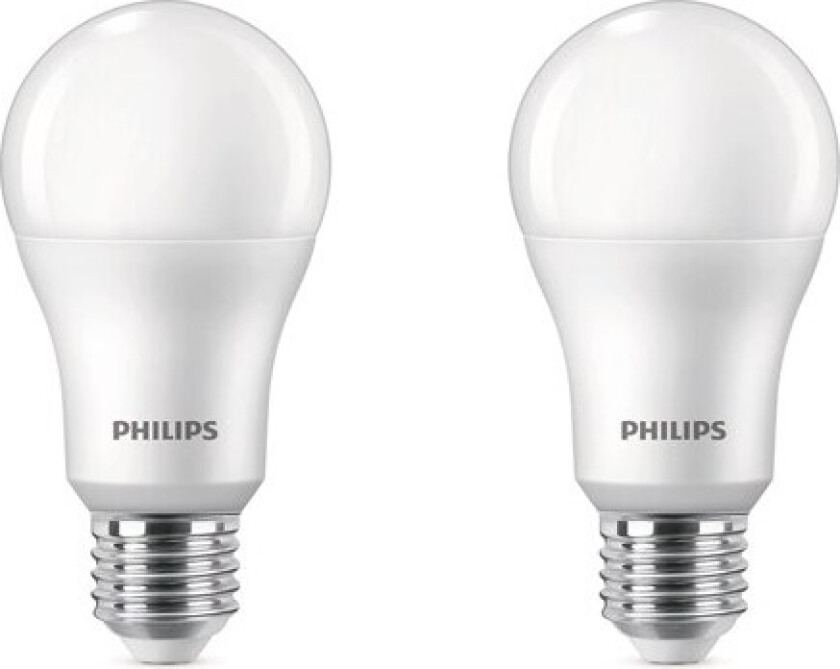LED-lyspære Standard 13W/827 (100W) Frosted 2-pack E27