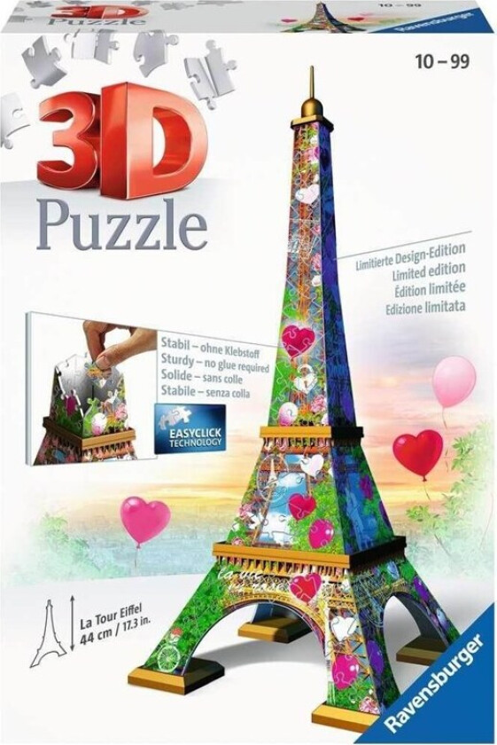 Eiffel Tower 3D Puzzle Love Edition