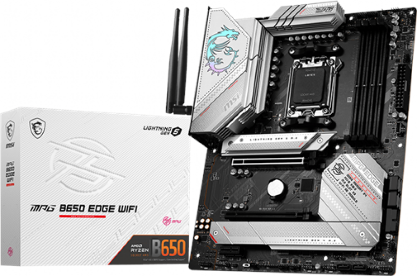MPG B650 EDGE WIFI Hovedkort - AMD B650 - AMD AM5 socket - DDR5 RAM - ATX