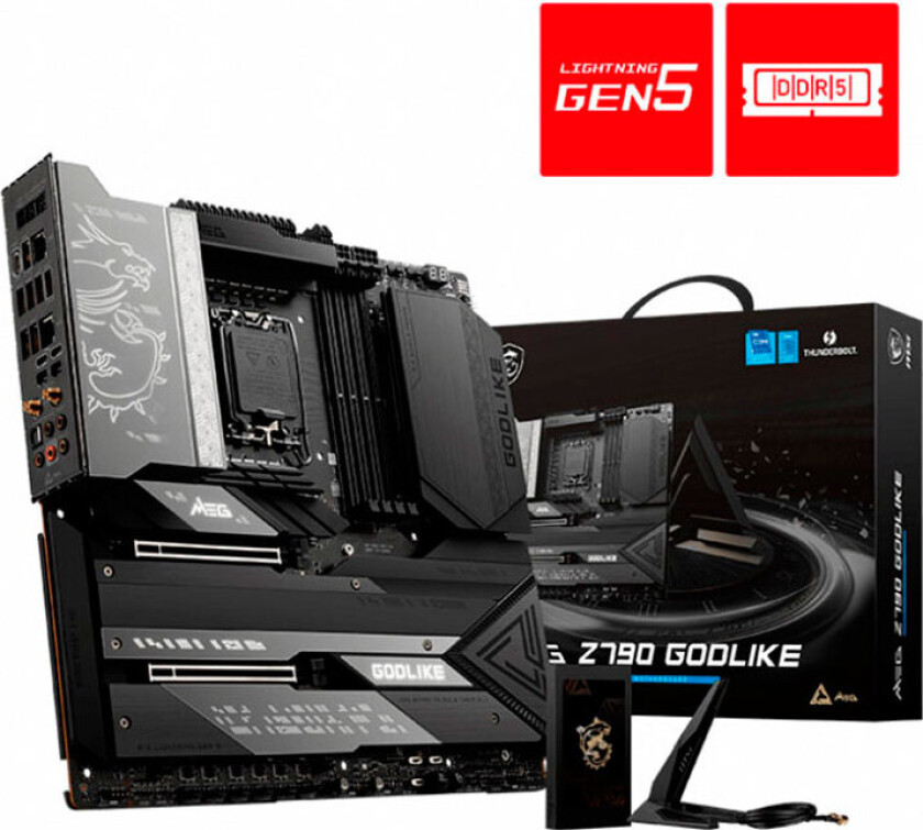 MEG Z790 GODLIKE Hovedkort - Intel Z790 - Intel LGA1700 socket - DDR5 RAM - Extended ATX