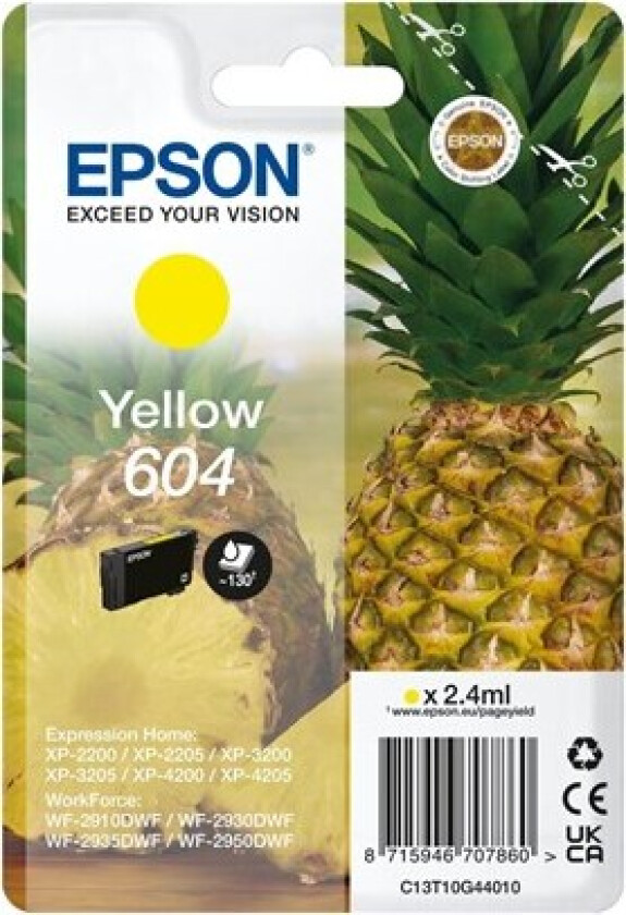 604 Singlepack - yellow - original - ink cartridge - Blekkpatron Yellow