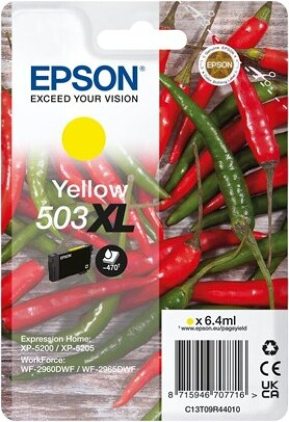 503XL Singlepack - XL - yellow - original - ink cartridge - Blekkpatron Yellow