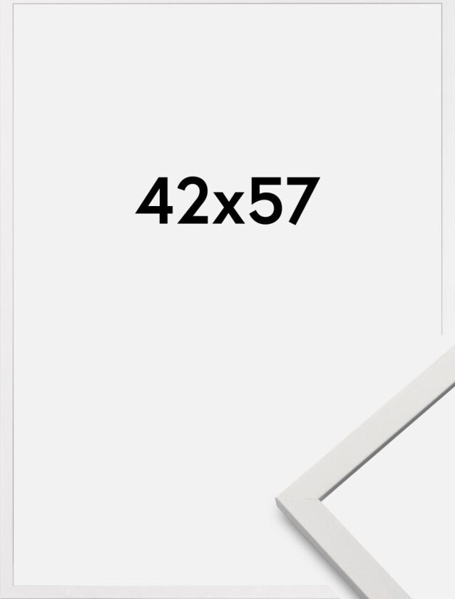 Ramme Edsbyn Akrylglass Hvit 42x57 Cm