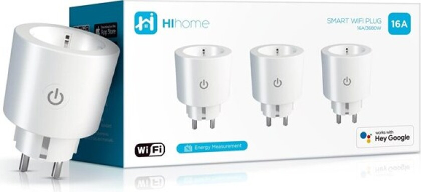 WiFi Smart Plug 16A with Energy Montitoring - 3-Pack