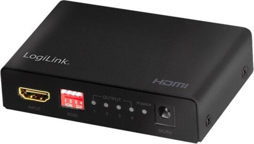 HDMI splitter 1x4-Port 4K/60 Hz HDCP EDID HDR CEC downscaler