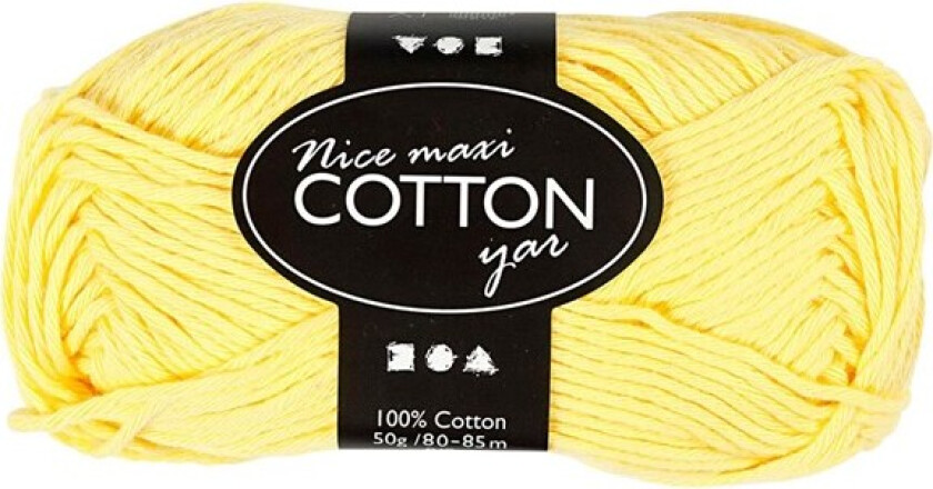 Cotton yarn Yellow 50gr 85m