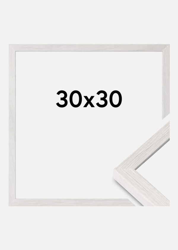 Ramme Ares Akrylglass White Oak 30x30 Cm