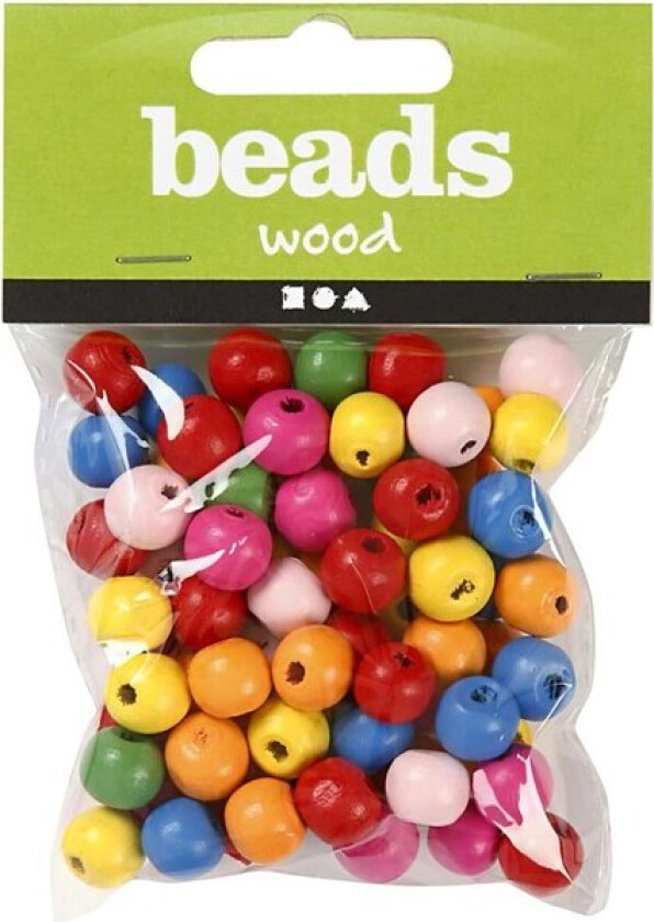 Wooden Beads Mix 10mm 22gr