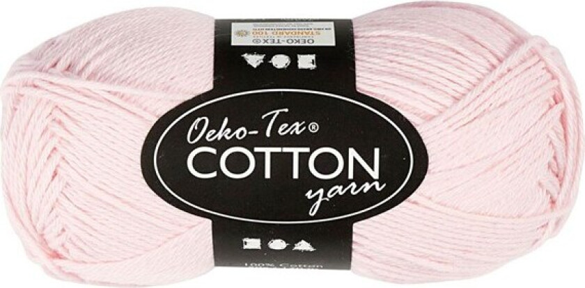 Cotton yarn Dusty Rose 50gr 170m