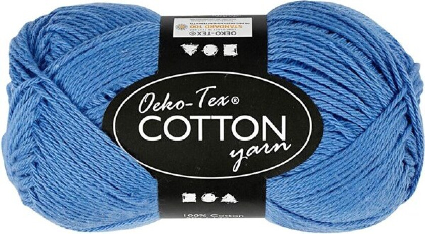 Cotton yarn Blue 50gr 170m