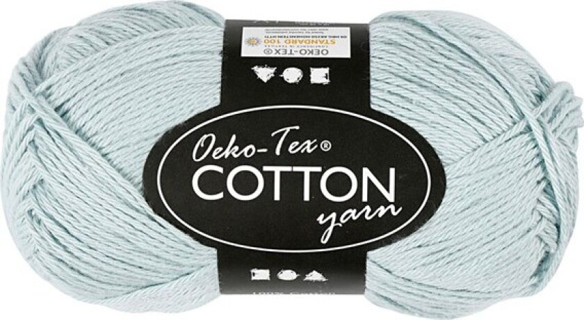 Cotton yarn Soft Blue 50gr 170m