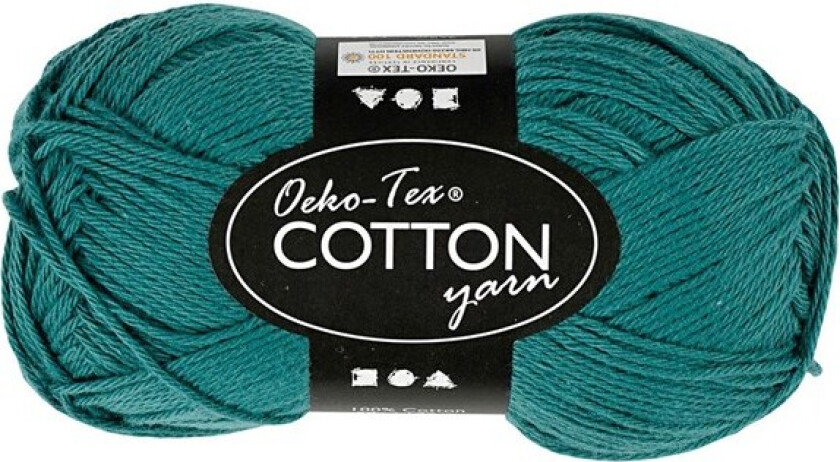 Cotton yarn Petrol 50gr 170m