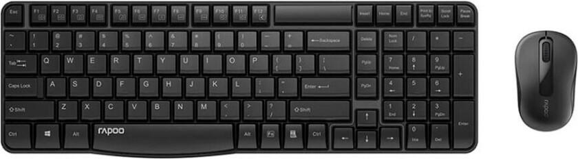 X1800 - keyboard and mouse set - black - Tastatur & Mussett - Svart