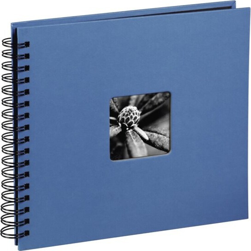 "Fine Art" Spiral Album 36 x 32 cm 50 Black Pages azure