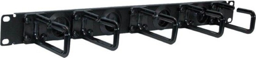 Rack Enclosure Cabinet Horizontal Cable Ring Flexible 1URM - rack cable management kit - 1U