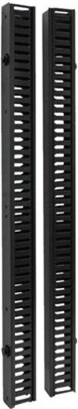 Rack Enclosure Cabinet 6ft VRT Cable Manager Dbl Finger Duct - rack cable management duct with cover