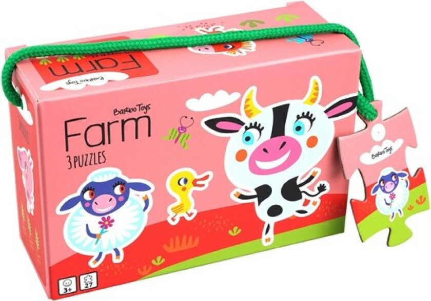 Little Bright Ones - 3 Puzzles - Farm