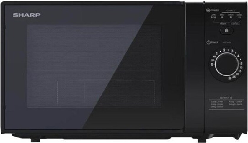 YC-GG02E-B - microwave oven with grill - freestanding - black