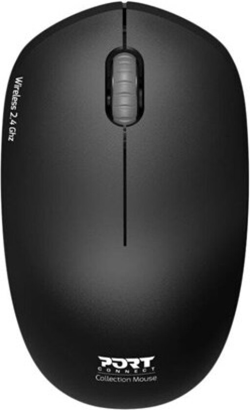 PORT Connect Collection - Mus - Optisk - 3 knapper - Svart
