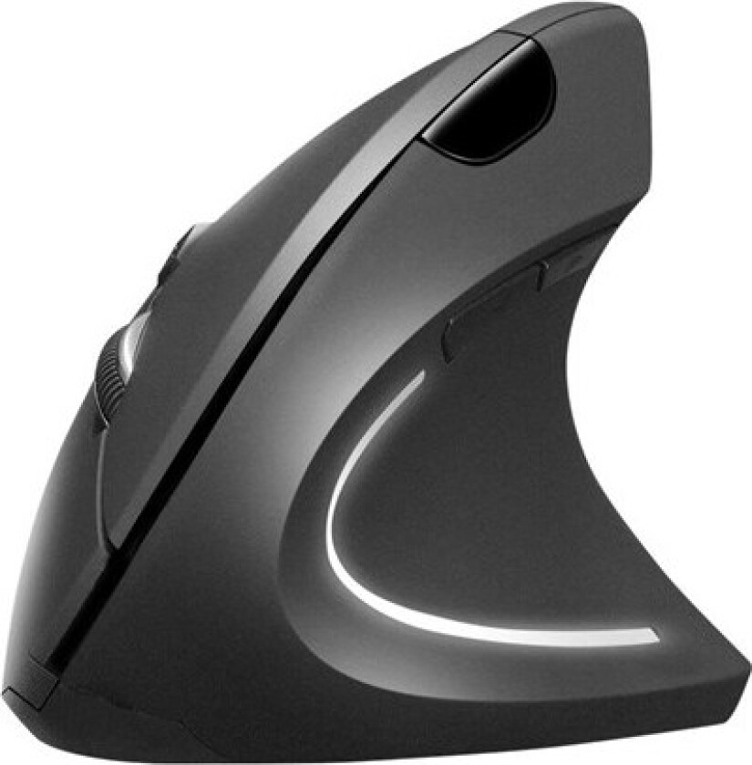 Wired Vertical Mouse - Vertical mouse - Optisk - 6 - Svart