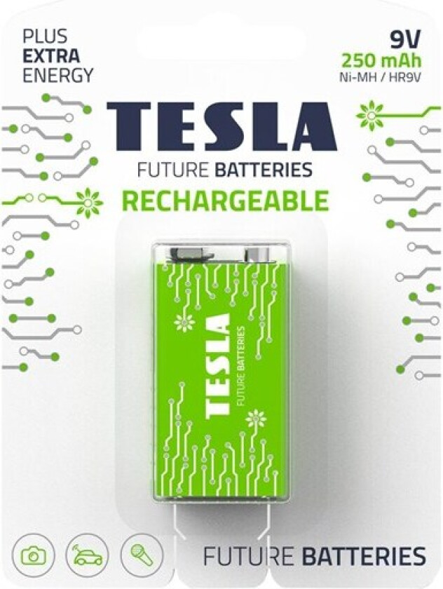 Rechargeable battery 9V LR61 250 Mah (1 pcs.)