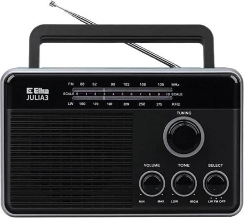 Radio Julia 3 - Black - FM/LW - Mono - Svart