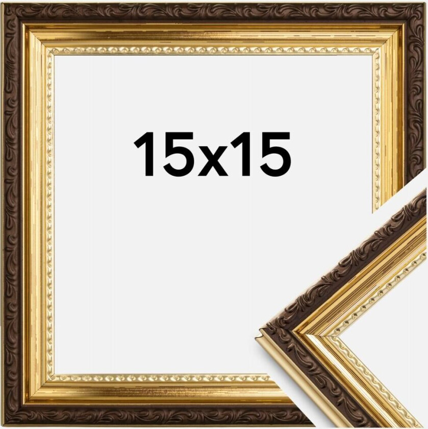 Ramme Abisko Akrylglass Gull 15x15 Cm