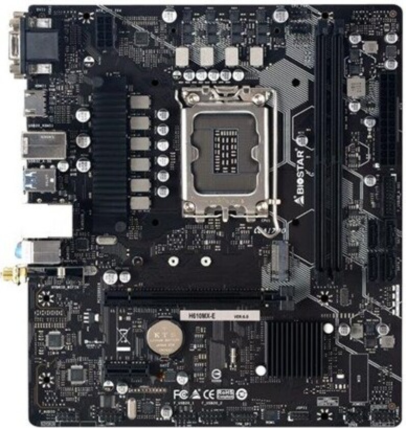 H610MX-E - motherboard - micro ATX - LGA1700 Socket - H610 Hovedkort - Intel H610 - Intel LGA1700 socket - DDR4 RAM - Micro-ATX