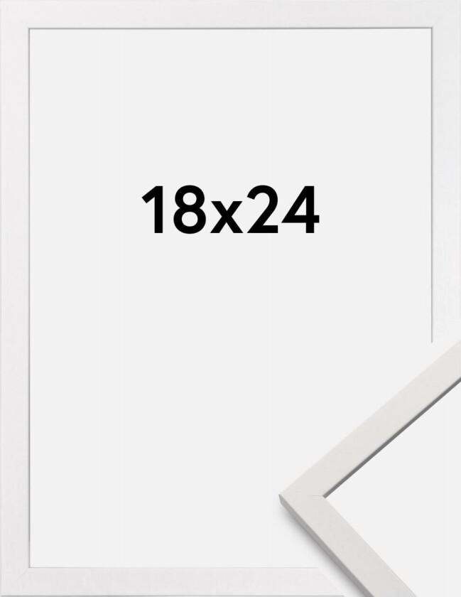 Ramme Edsbyn Akrylglass Hvit 18x24 Cm