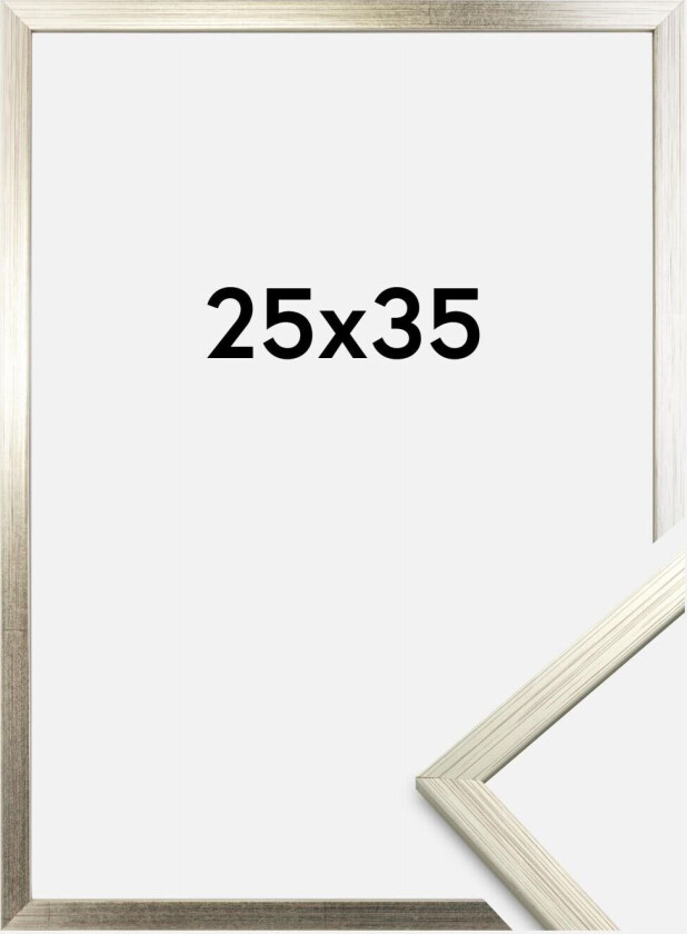 Ramme Edsbyn Akrylglass Sølv 25x35 Cm