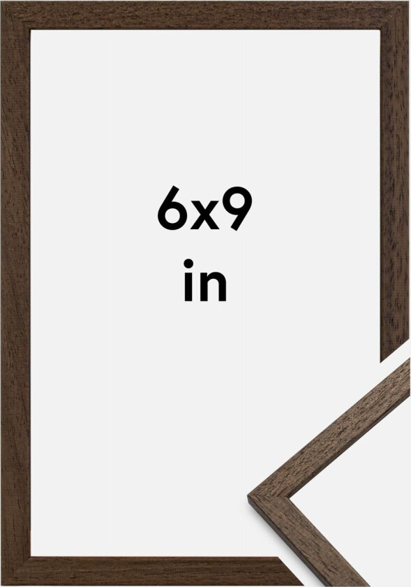 Ramme Edsbyn Akrylglass Valnøtt 6x9 Inches (15,24x22,86 Cm)
