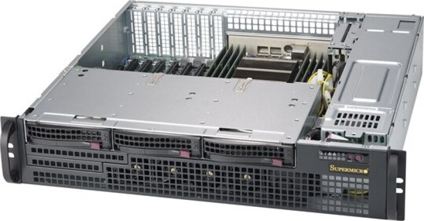 SC825M BTQC-R802LPB - Kabinett - Server (Rack) - Svart