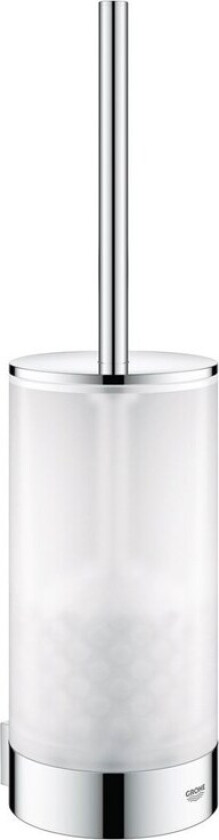 selection toilet brush set glass/chrome