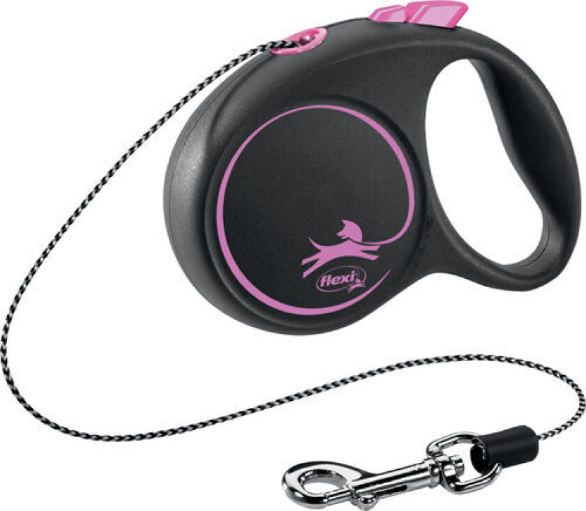 Black Design M leash 5 m 20 kg pink