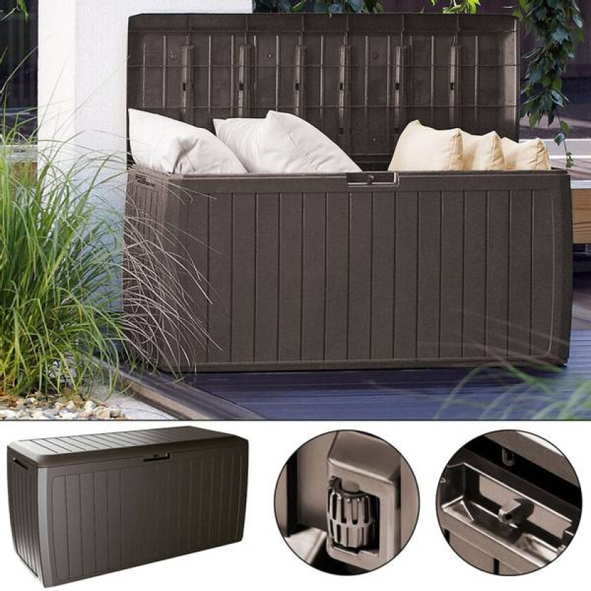 Putekasse "Board Plus" 290L - brun
