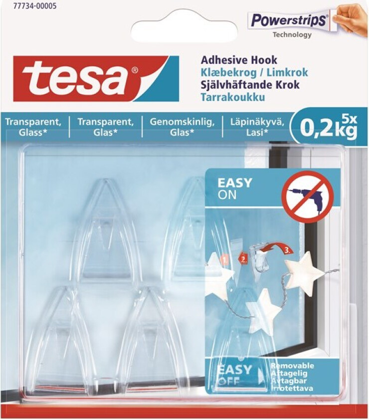 Bilde av Powerstrips Hook 0.2kg Transparent