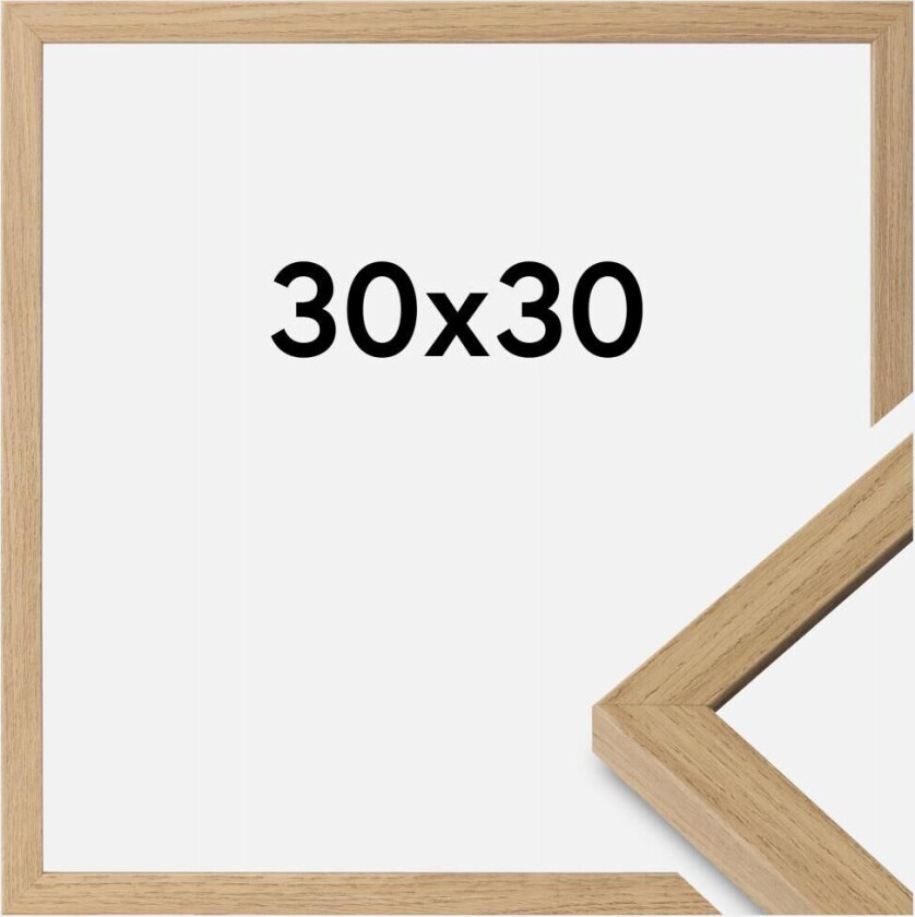 Ramme Ares Akrylglass Natural Oak 30x30 Cm
