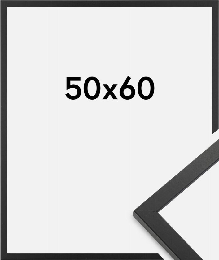 Ramme Trendy Akrylglass Svart 50x60 Cm