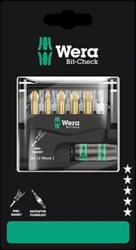 Bit-Check 12 Wood 1 SB 12 pieces