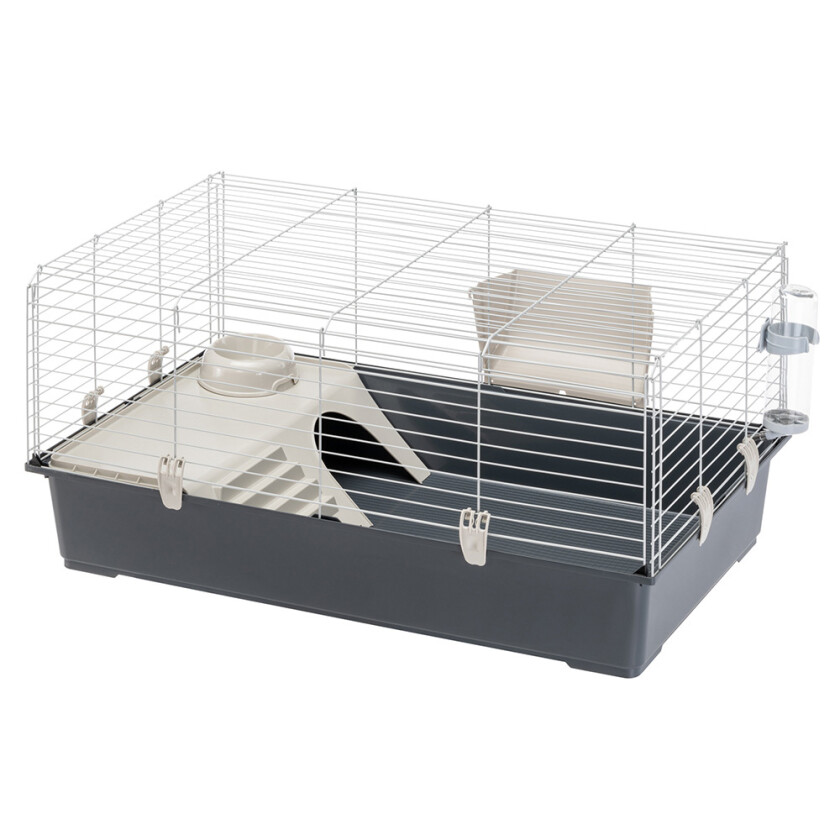 Bilde av Ferplast smådyrbur Rabbit 100 - grå: ca.L 95 x B 57 x H 46 cm
