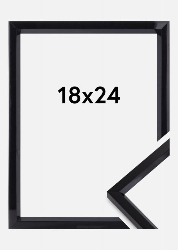 Ramme Steel Style Svart 18x24 Cm