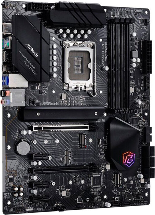 Z690 PG Riptide Hovedkort - Intel Z690 - Intel LGA1700 socket - DDR4 RAM - ATX
