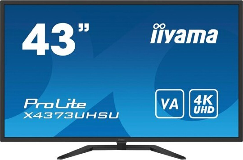 43" iiyama ProLite - 3840x2160 - VA - USB HUB - 3 ms - Skjerm