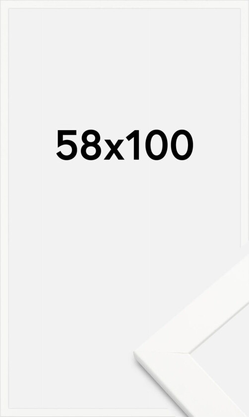 Ramme Trendline Akrylglass Hvit 58x100 Cm