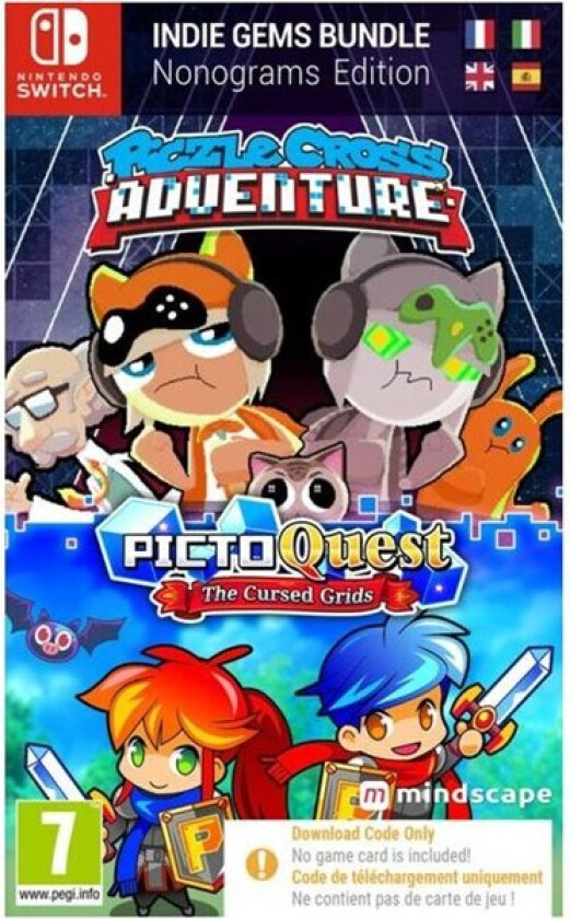 Piczle Cross Adventure & PictoQuest: The Cursed Grids (Code in a Box) - Nintendo Switch - Eventyr