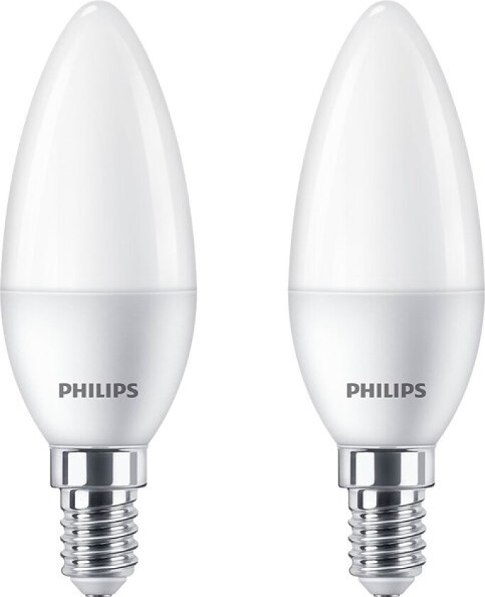 LED-lyspære Candle 5W/827 (40W) Frosted 2-pack E14