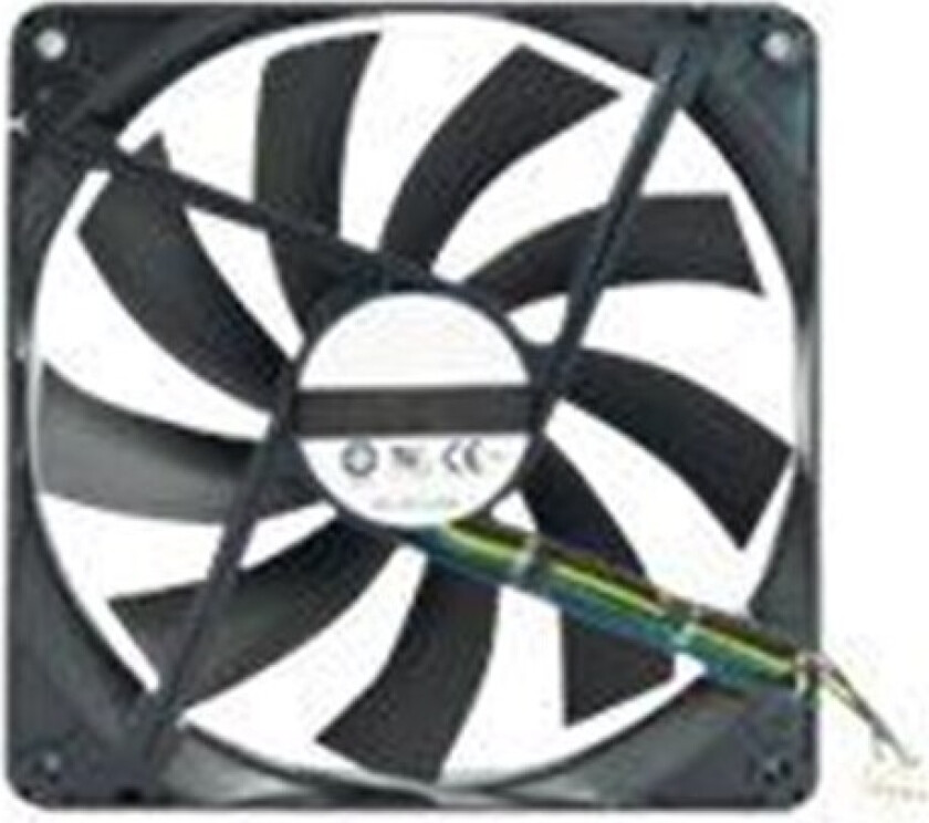 140x140x25mm fan 12V 4PIN - Kabinettvifte - 140mm - Svart