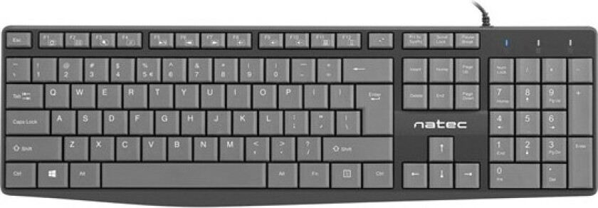 Nautilus - keyboard - US - black - Tastatur - Amerikansk Engelsk - Grå